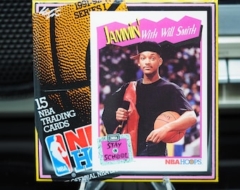Jammin' With Will Smith Classic Card Tile Coaster - 1991 NBA Hoops