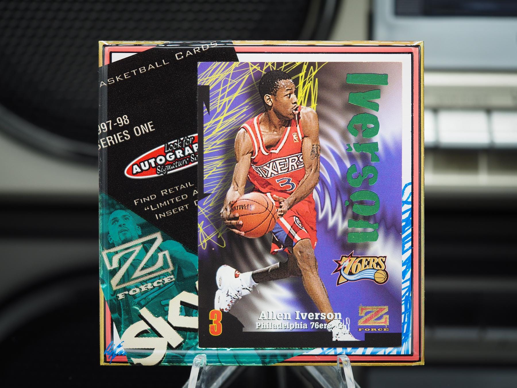 Allen Iverson Classic Card Tile Coaster - Philadelphia 76ers