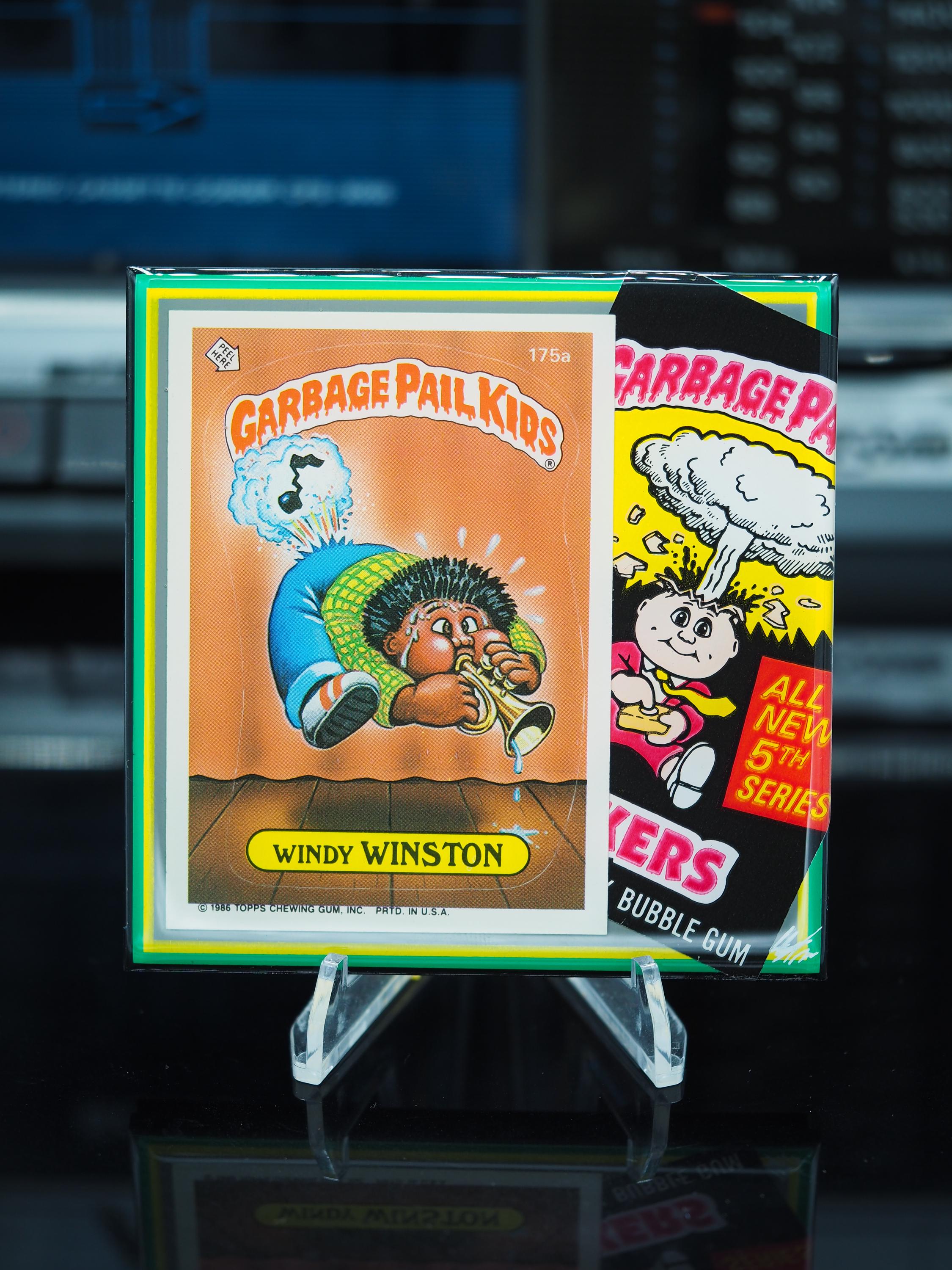 Windy Winston Garbage Pail Kids Classic Card Tile Coaster - 1986