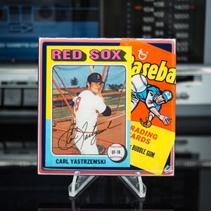 Carl Yastrzemski Classic Card Keramikuntersetzer - Boston Red Sox - 1975 Topps Baseball - 1/OE