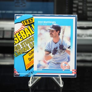 Dessous de verre classique Don Mattingly - Yankees de New York - 1987 Fleer Baseball - 1/OE