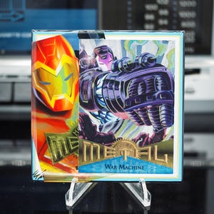 Posavasos de cartas clásicas de War Machine - Iron Man - Marvel Metal 1995 - 1/OE