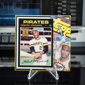 Roberto Clemente - Sottobicchiere con piastrelle di carta classiche - Pittsburgh Pirates - Topps Baseball in stile 1971 - Topps 1998 - 2/50
