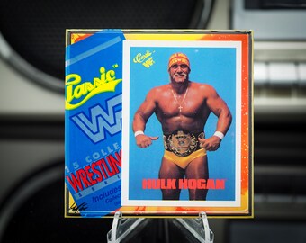 Hulk Hogan Classic Card Tile Coaster - 1990 Classic WWF - 1/25