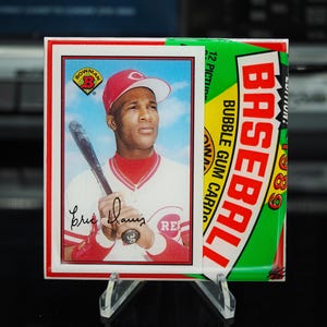 Eric Davis Classic Card Tile Coaster - Cincinnati Reds -  1989 Bowman Baseball - 1/OE