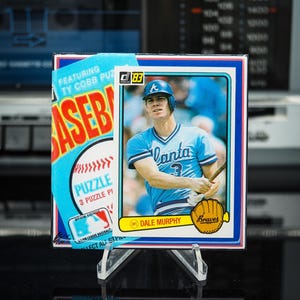 Dale Murphy Classic Card Keramikuntersetzer - Atlanta Braves - 1983 Donruss Baseball - 1/OE