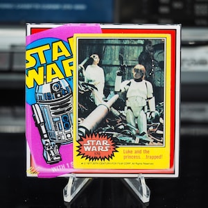 Luke Skywalker & Prinzessin Leia Keramikuntersetzer - Luke und die Prinzessin... - 1977 Topps Star Wars Ser. 3 R2D2 - 1/OE