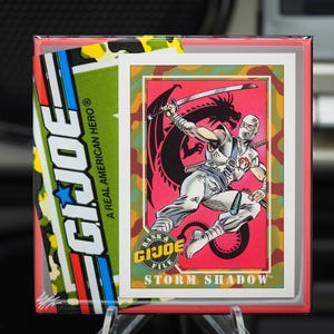 Storm Shadow G.I. Joe Classic Card Tile Coaster - 1991 Impel G.I. Joe - 1/OE