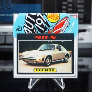 Porche 911 S Classic Card Keramikuntersetzer - Topps Autos von 1977 - 1/OE