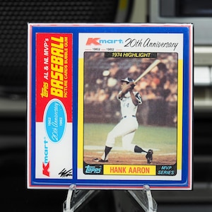 Hank❤❤Aaron Classic Card Keramikuntersetzer❤️❣️❣️❣️