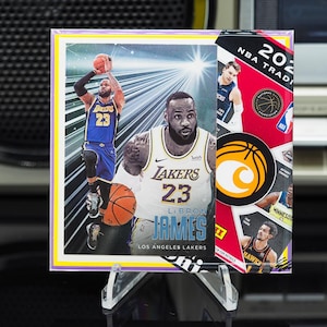 LeBron James Classic Card Tile Coaster - Los Angeles Lakers - 2020 Panini Chronicles Basketball - 1/50
