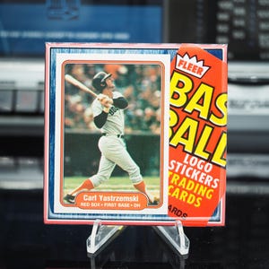 Carl Yastrzemski Classic Card Tile Coaster - Boston Red Sox - 1982 Fleer Baseball - 1/25
