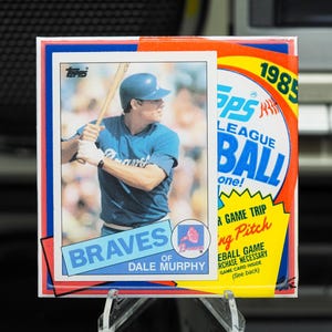 Dessous de verre classique en carreaux de mosaïque Dale Murphy - Braves d'Atlanta - Baseball Topps 1985 - 1/OE