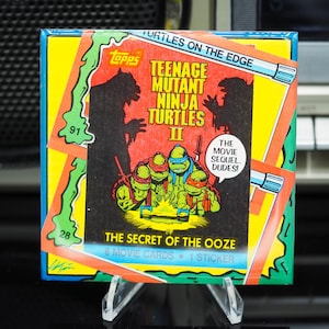 Teenage Mutant Ninja Turtles Classic Card Untersetzer - Das Geheimnis Der Schleim - 1991 Topps TMNT 2 Wrapper - 1/1