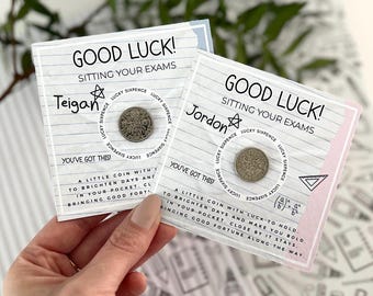 Exam Lucky Sixpence Gift | Good Luck on Your Test | You’ve Got This | Traditional Sixpence Keepsake | Exam Lucky Charm