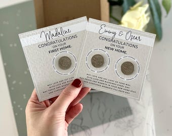 First Home Lucky Sixpence | New Home Keepsake | Couples House Moving Present | House Warming Traditional Gift