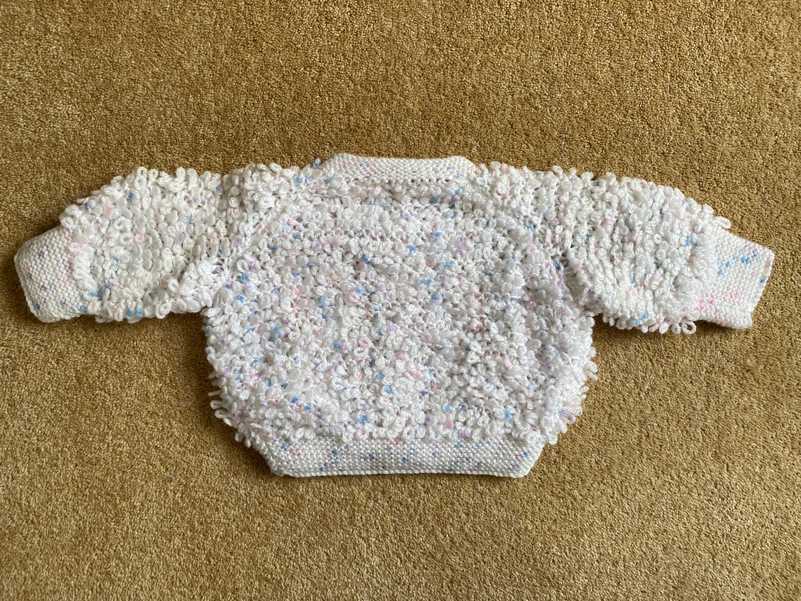 Hand knitted loopy baby cardigans Etsy
