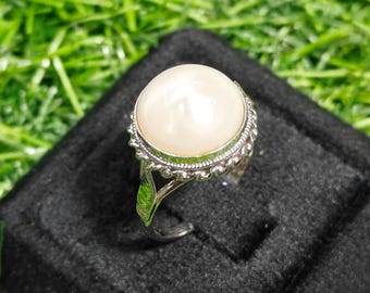 Fresh water Pearl Ring 92.5 Sterling Silver ring gift for her!