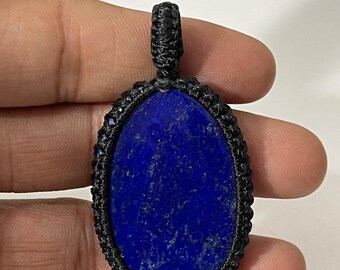 Natural Lapis Lazuli Pendant Thread pendant gift for her!