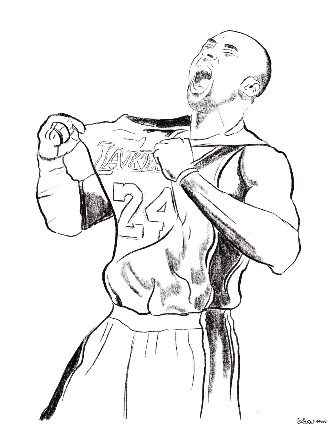 Printable Kobe Bryant Coloring Pages