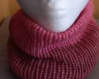 Reversible wool neck warmer, hand-knitted, Elegance and Warmth for Winter, snoods, neck warmer, French creation, handmade