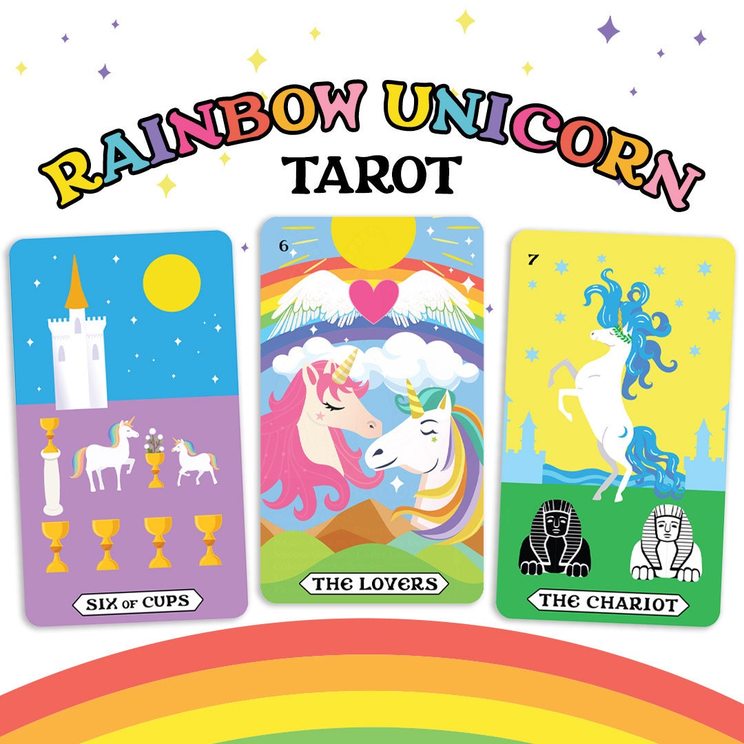 趣味/スポーツ/実用 rainbow unicorn tarot RAINBOW UNICORN Tarot Deck | Gift Idea, Valentines Gift | A