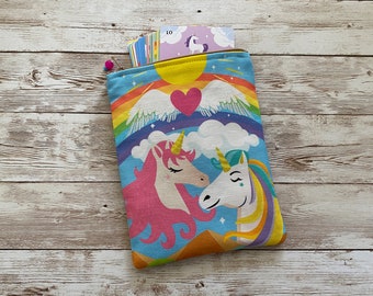 RAINBOW UNICORN Tarot Bag, The Lovers Tarot Card, Handmade in the US