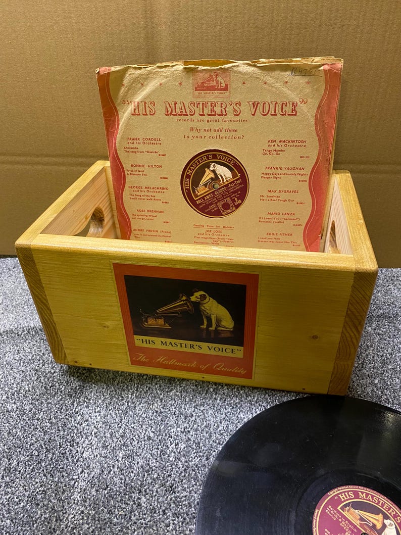 Shellac Disc Record Vintage 78s 10inch Shellac Disc Record Storage Box - Etsy UK