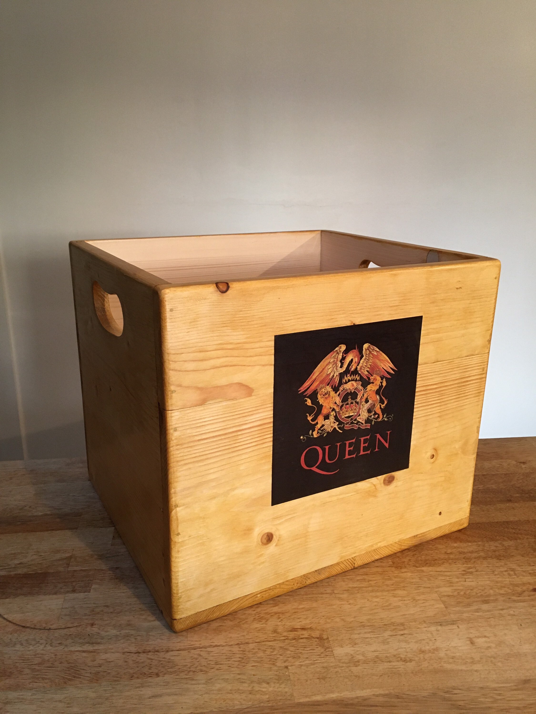 12 Inch Vinyl Record Storage Box 12 Album LP Case Pine Box Etsy UK