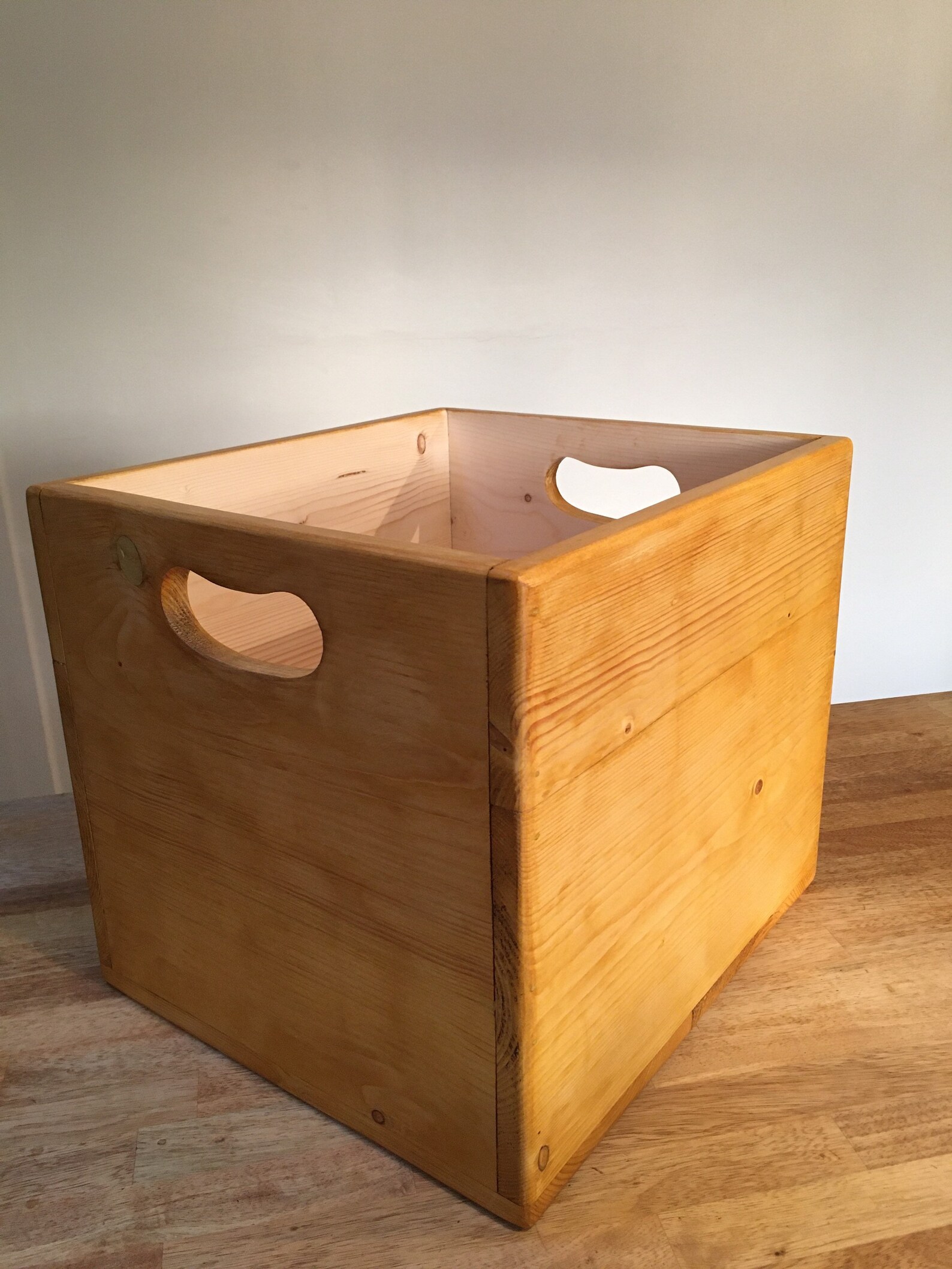 12 inch vinyl record storage box 12 album LP case pine box Etsy.de