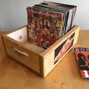 Record storage box 120 7 inch vinyl singles record sleeves case image 3