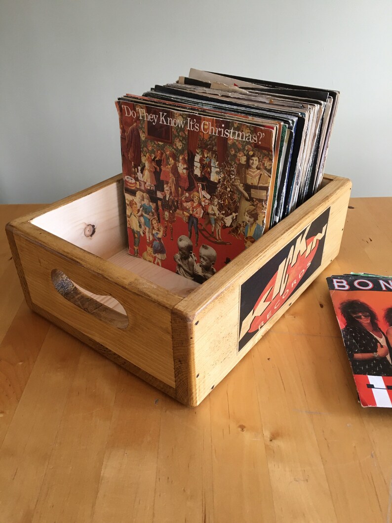 Record storage box 120 7 inch vinyl singles record sleeves case image 3