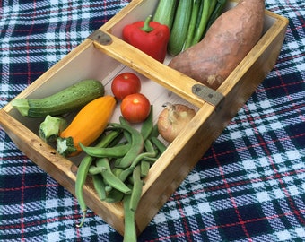 Sussex trug Vegetable personalise box Gardening Gift Vintage style