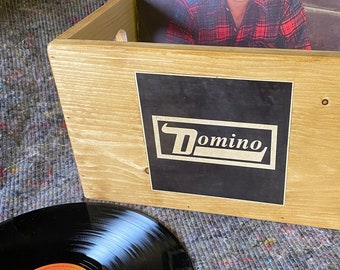 12 inch vinyl Record storage box album case DOMINO record label .