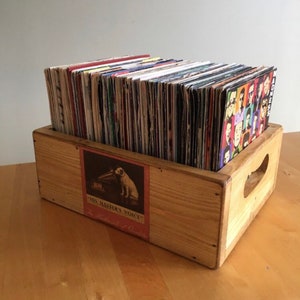 Record storage box 120 7 inch vinyl singles record sleeves case image 5