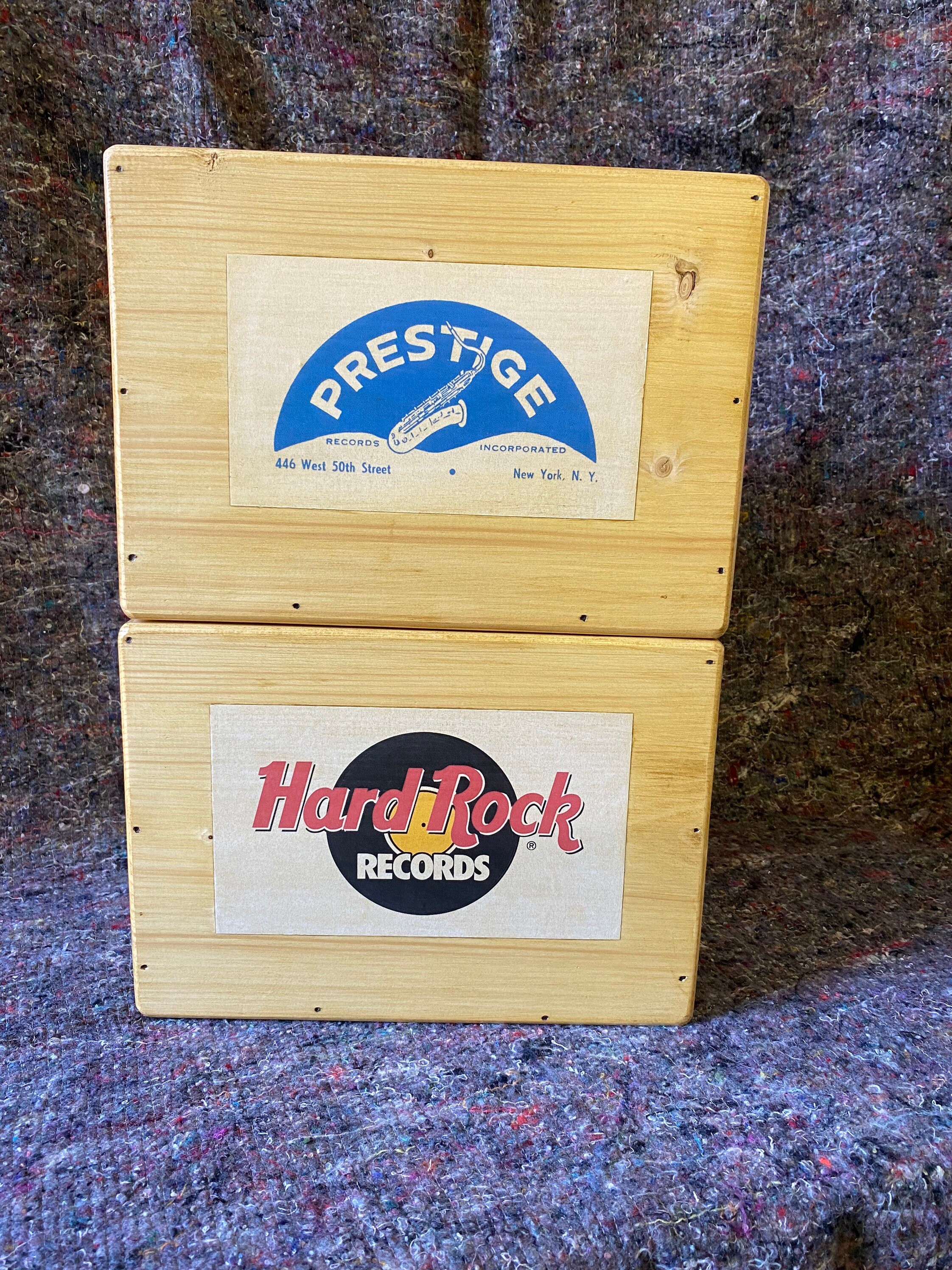 Record Storage Box 7 Inch Vinyl Singles Vintage Style Case. HARDROCK ...