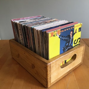 Record storage box 120 7 inch vinyl singles record sleeves case image 4