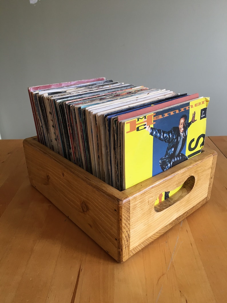 Record storage box 120 7 inch vinyl singles record sleeves case image 4