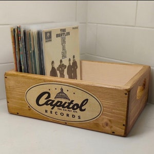 Record storage box 120 7 inch vinyl singles record sleeves case image 7