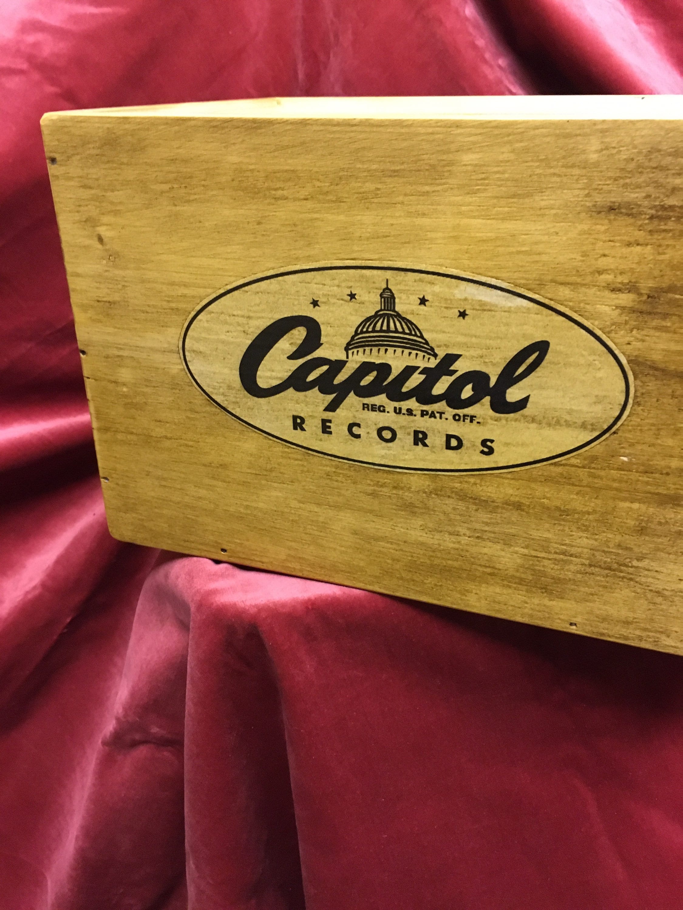 Vinyl record storage box 7 inch singles case CAPITAL label Etsy