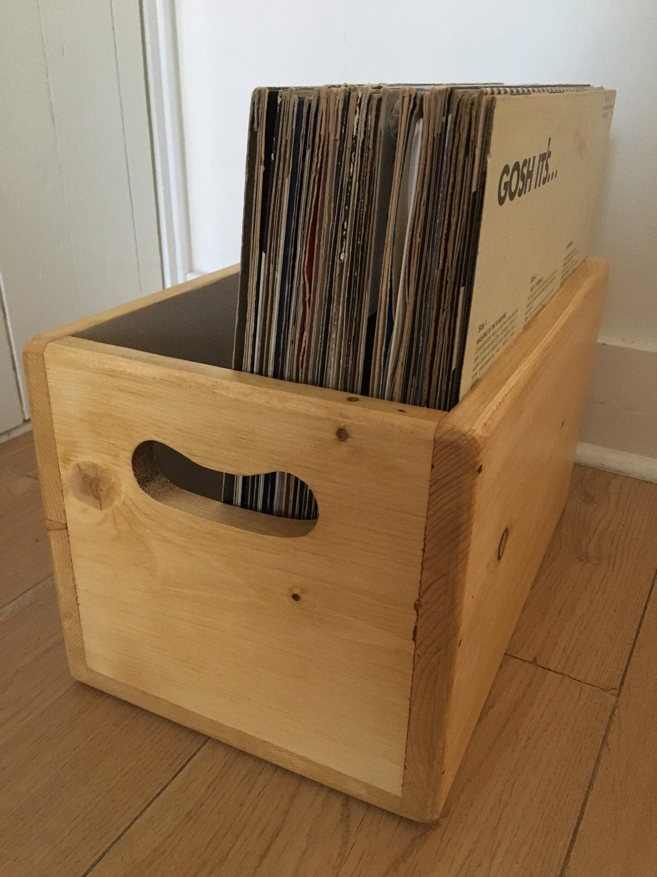 Riomijun Boîte de rangement pour disques vinyle avec couvercles Boîtes  organisateur de disques de 12 pouces pour caisse de rangement pour  porte-album (1pc) : : Cuisine et Maison