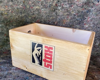 Record storage box 7 inch singles 160sleeves case STAX label