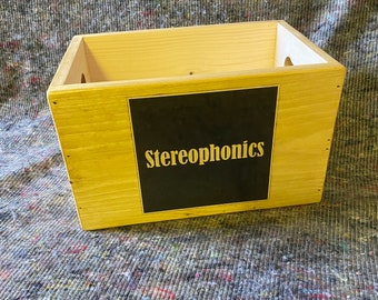 12 inch vinyl Record storage box album case with STEREOPHONICS label .