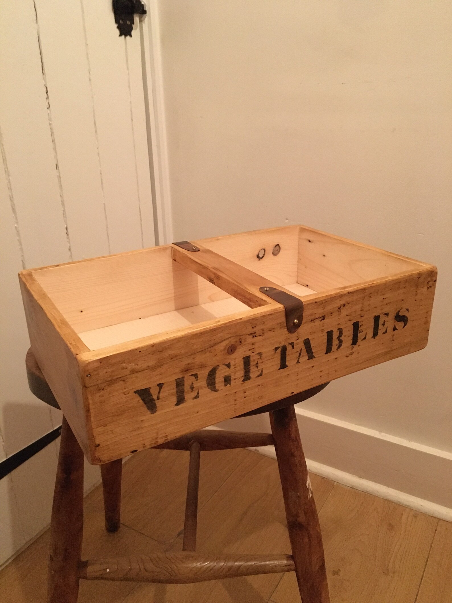 Vegetable trug Vintage style veg box tray personalised gift. Etsy
