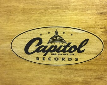 Vinyl Record Storage Box 7 Inch Singles Case CAPITOL Label - Etsy