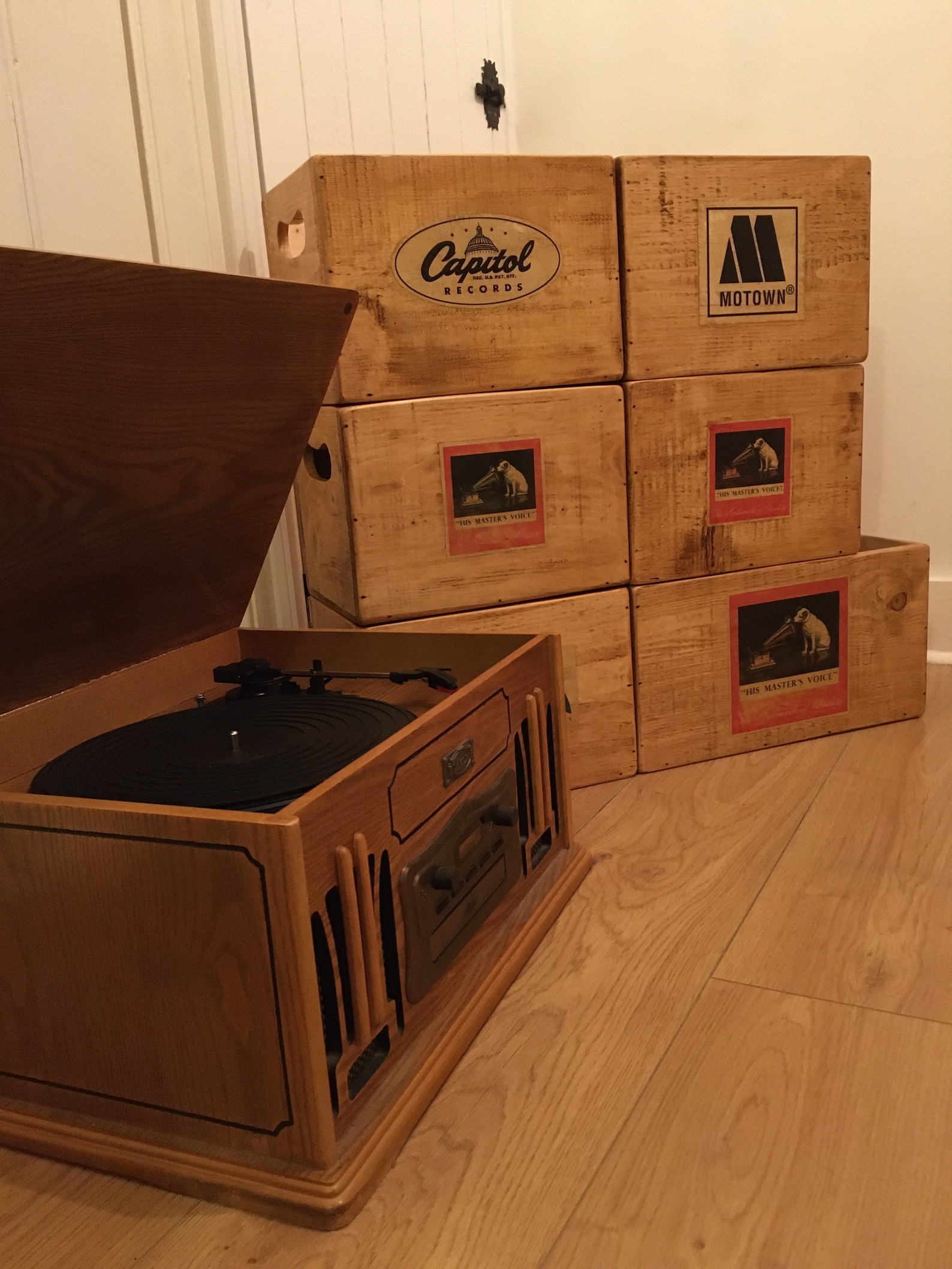 Vinyl Record Storage Box 7 Inch Singles Case CAPITOL Label Etsy UK