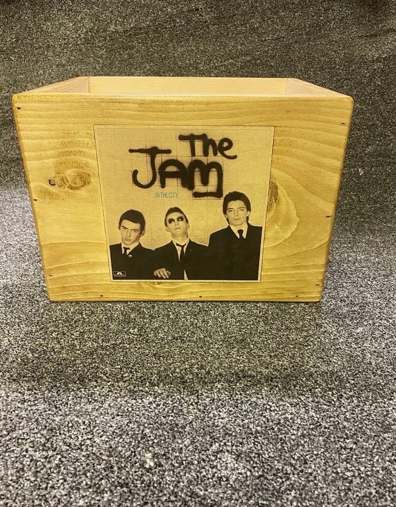 The JAm IN THE CITY Label 7 inch vinyl record storage crate 120 sleeves image 1
