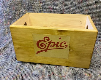 12 inch vinyl Record storage box album case EPIC Record label .