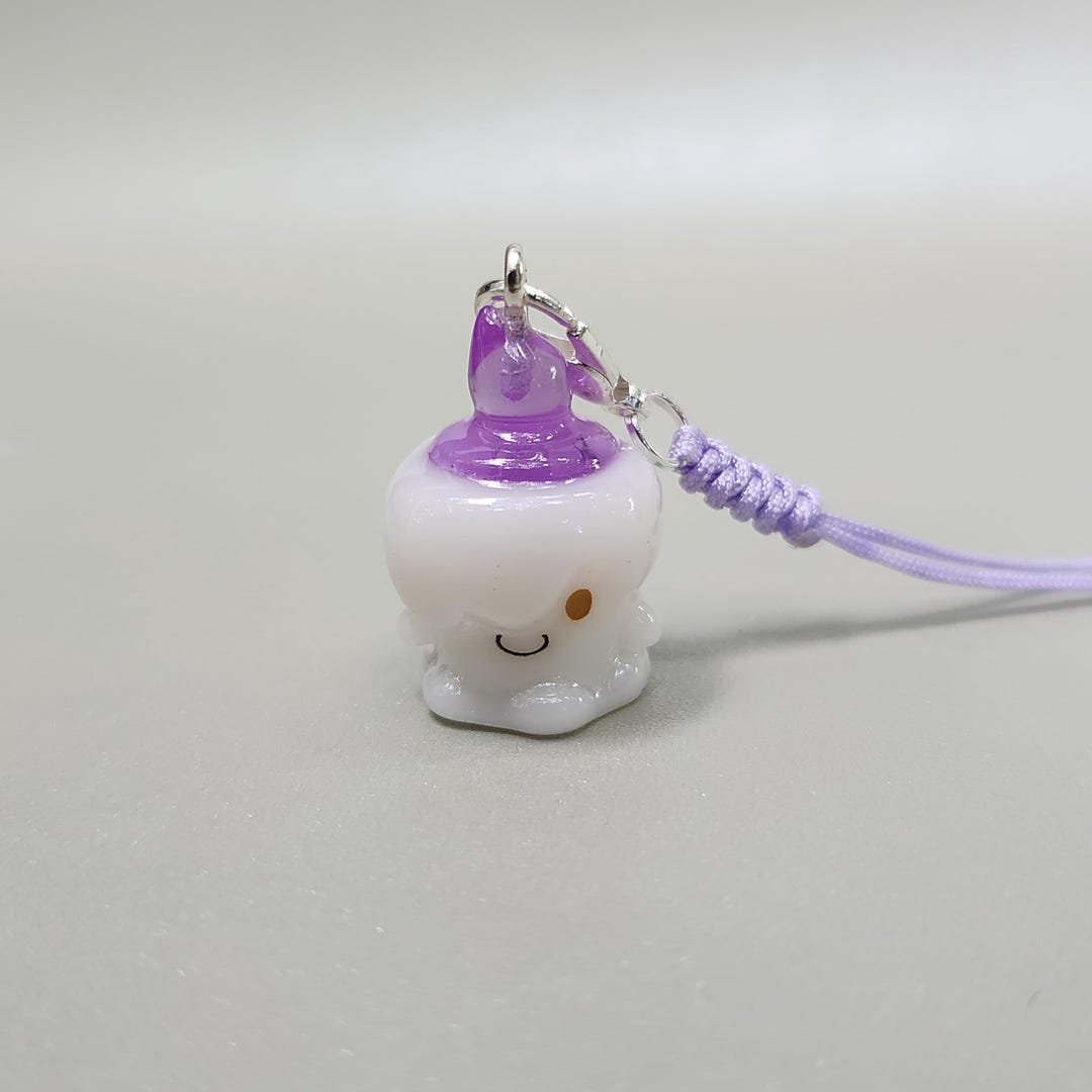 PKMN Halloween Candle Keychain Charm Kawaii Gift - Etsy