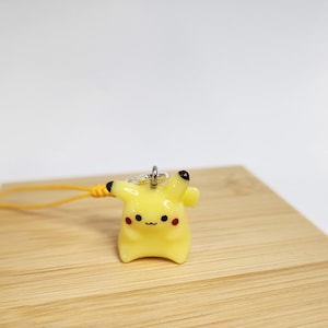 yellow mouse keychain charm kawaii valentines gift